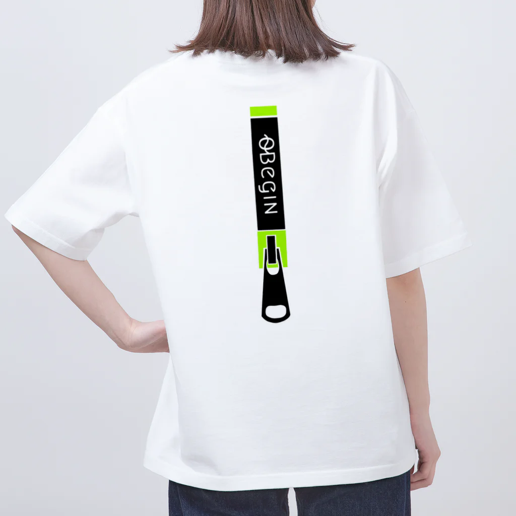 [0~Begin]の[0~Begin]ファスナーロゴプリント Oversized T-Shirt