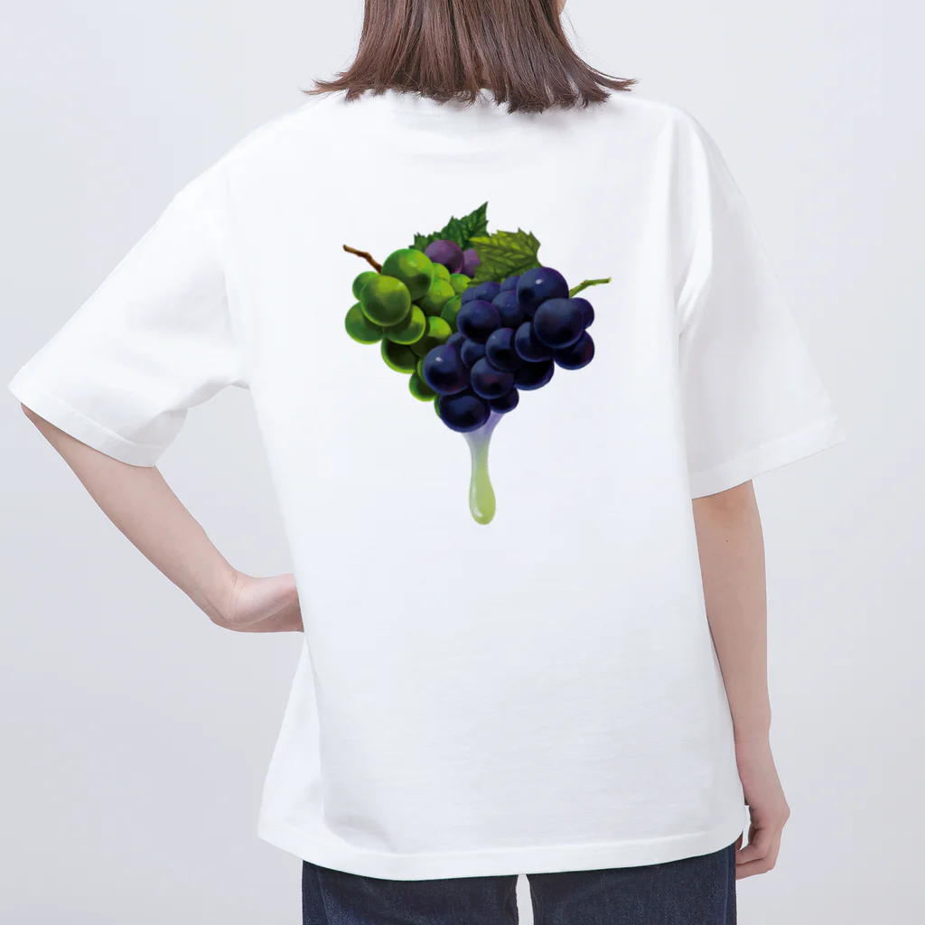 カワウソとフルーツの【forseasons】グレープ Oversized T-Shirt