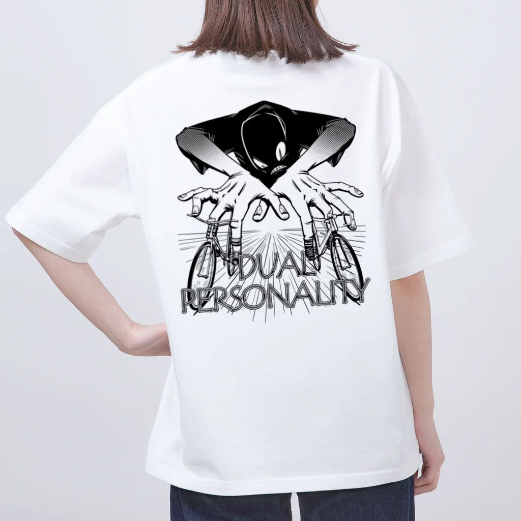 nidan-illustrationの"DUAL PERSONALITY"(B&W) #2 Oversized T-Shirt