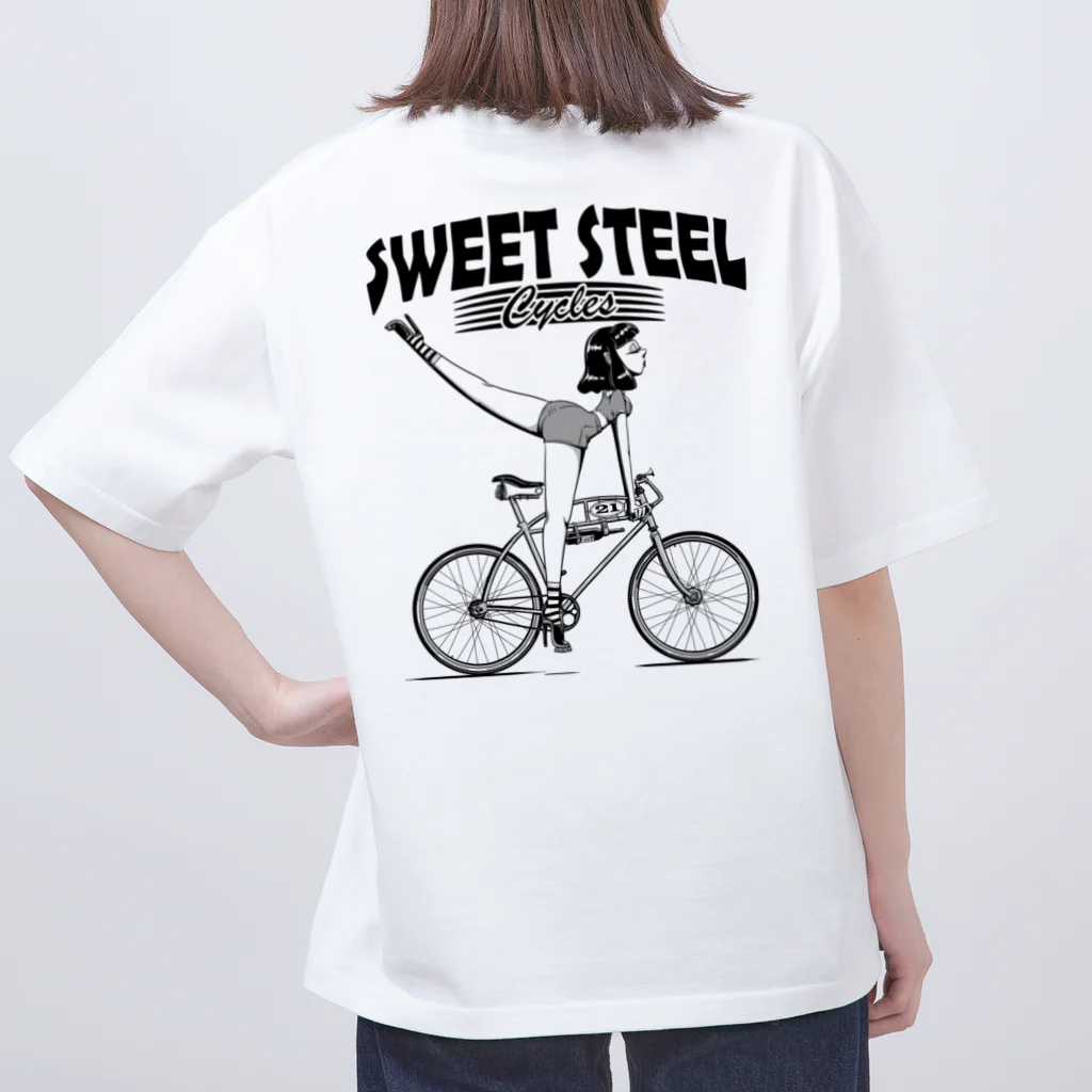 nidan-illustrationの"SWEET STEEL Cycles" #2 オーバーサイズTシャツ