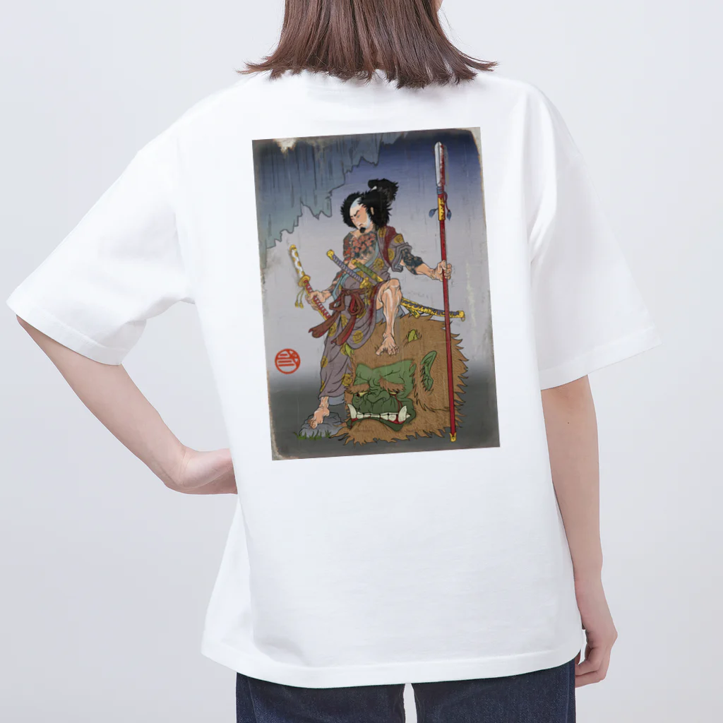 nidan-illustrationの"武者絵" Oversized T-Shirt