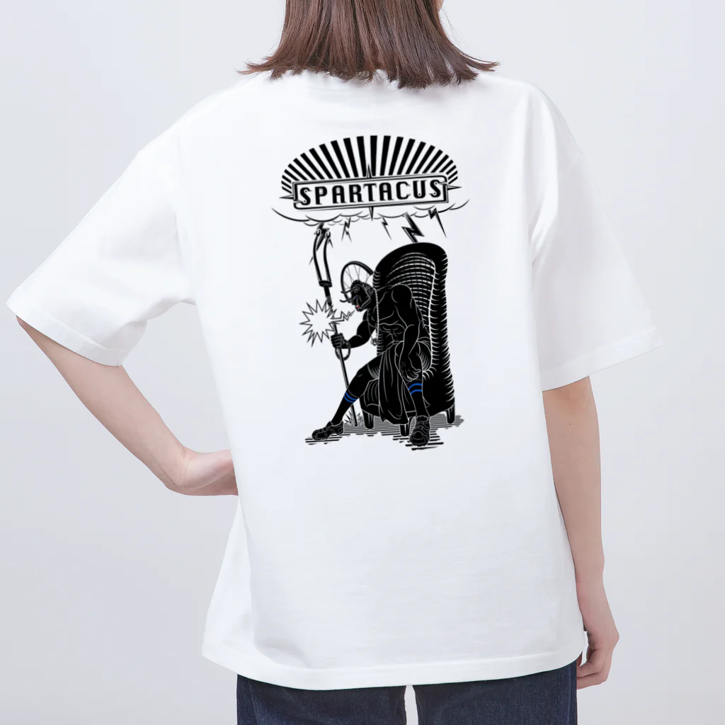 nidan-illustrationのspartacus 1-#2 (black ink) Oversized T-Shirt