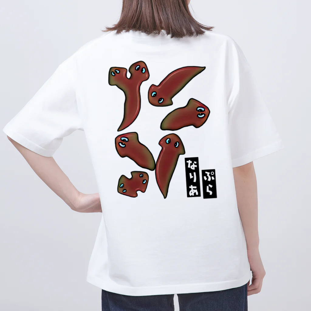 LalaHangeulのぷらなりあ　バックプリント オーバーサイズTシャツ