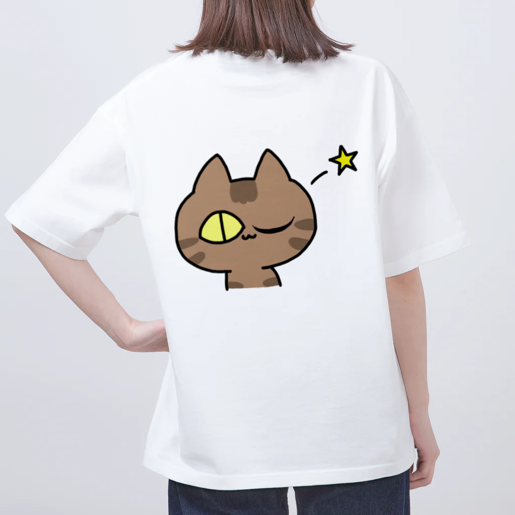 えじ。の表情豊かなネコちゃん オーバーサイズTシャツ