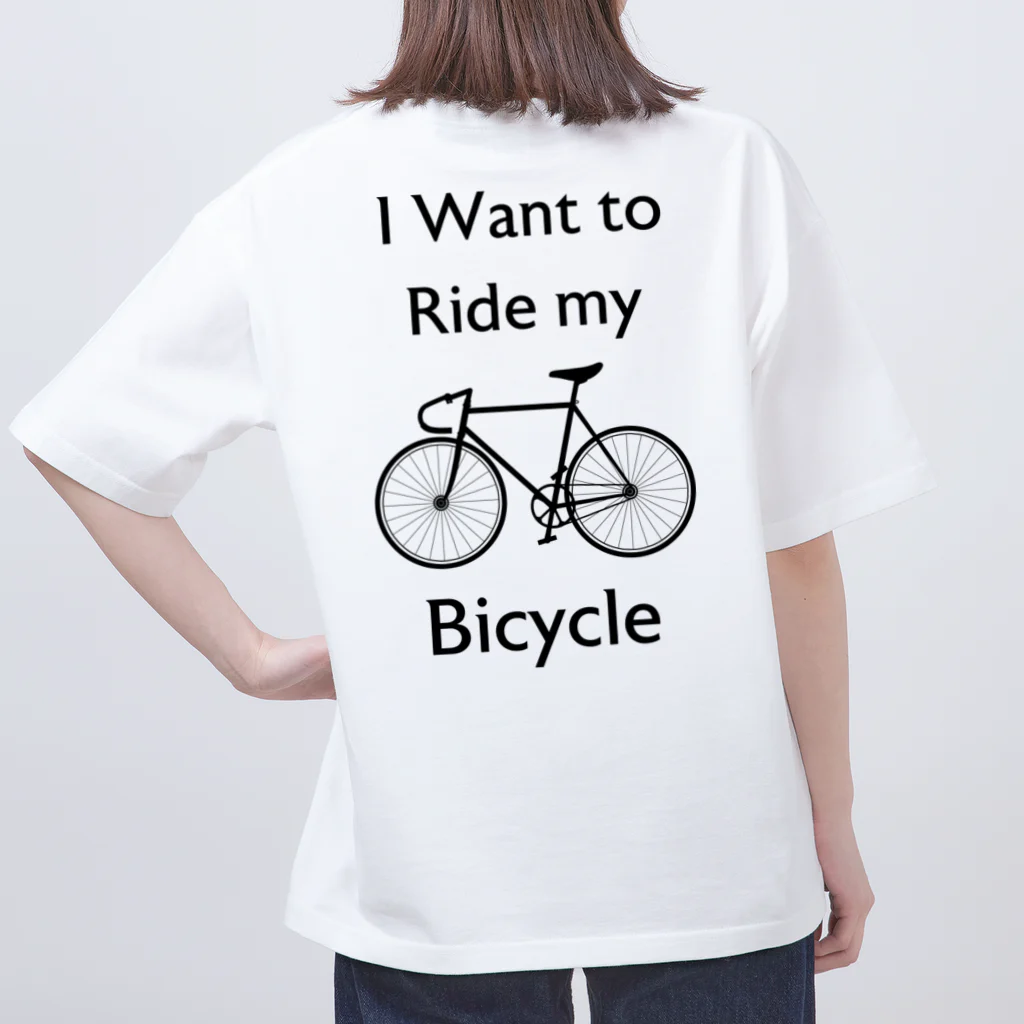 kg_shopの[★バック] I Want to Ride my Bicycle Oversized T-Shirt