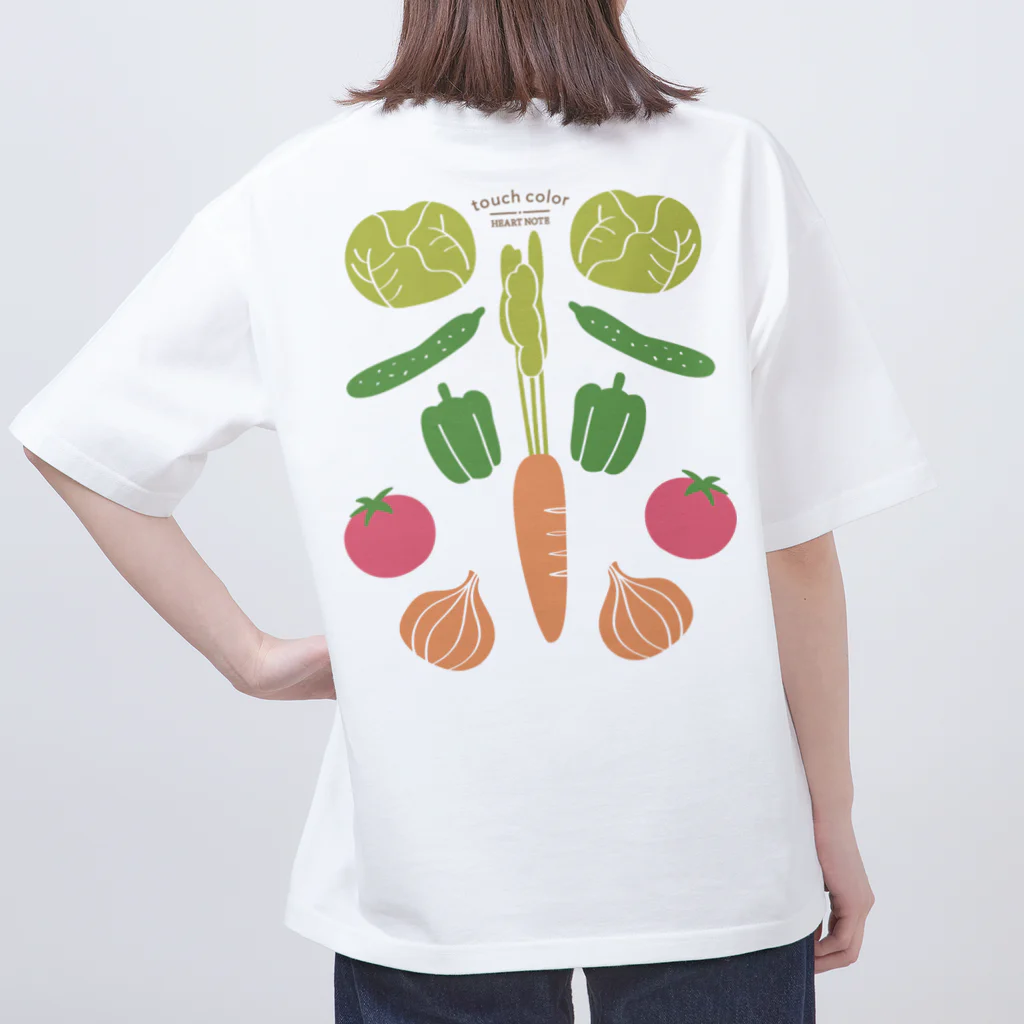 たっちからぁショップのなでなで野菜ナチュラル Oversized T-Shirt