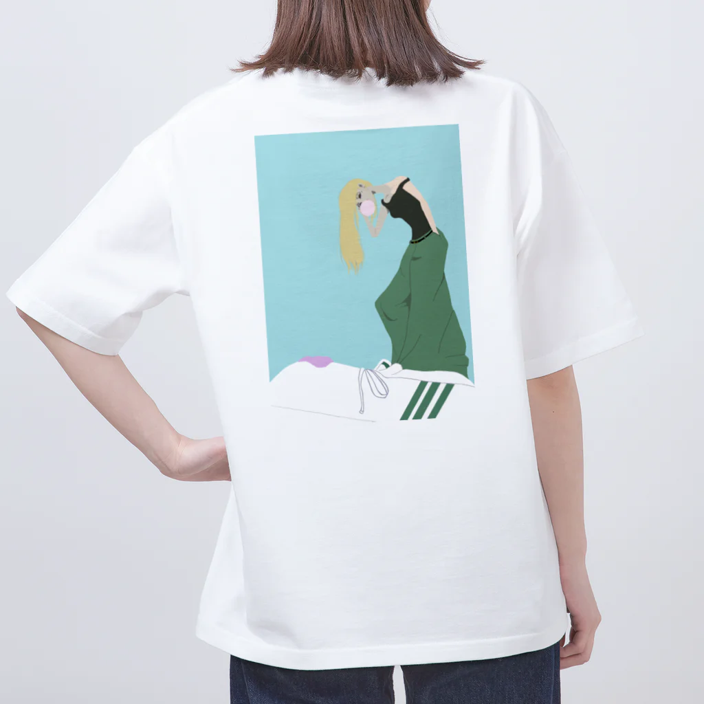 cotamのchewing  girl Oversized T-Shirt