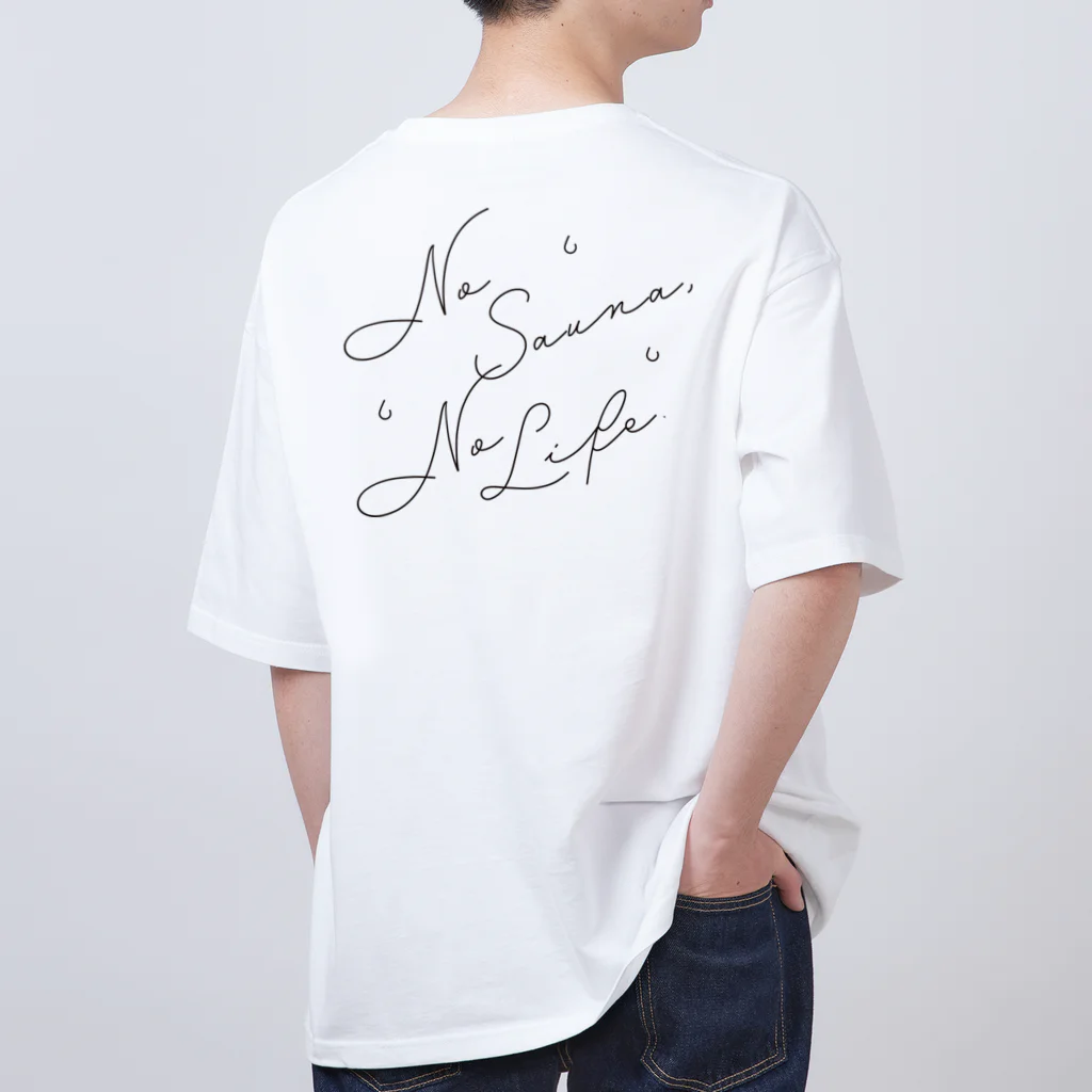 まるいねこのNo Sauna, No Life. Oversized T-Shirt