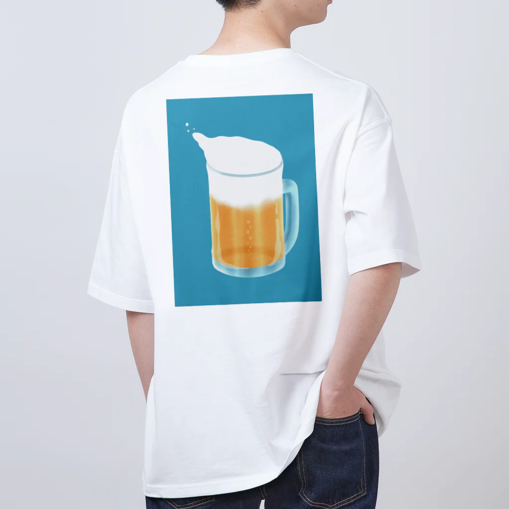 helloのビールが飲みたくなるTシャツ オーバーサイズTシャツ