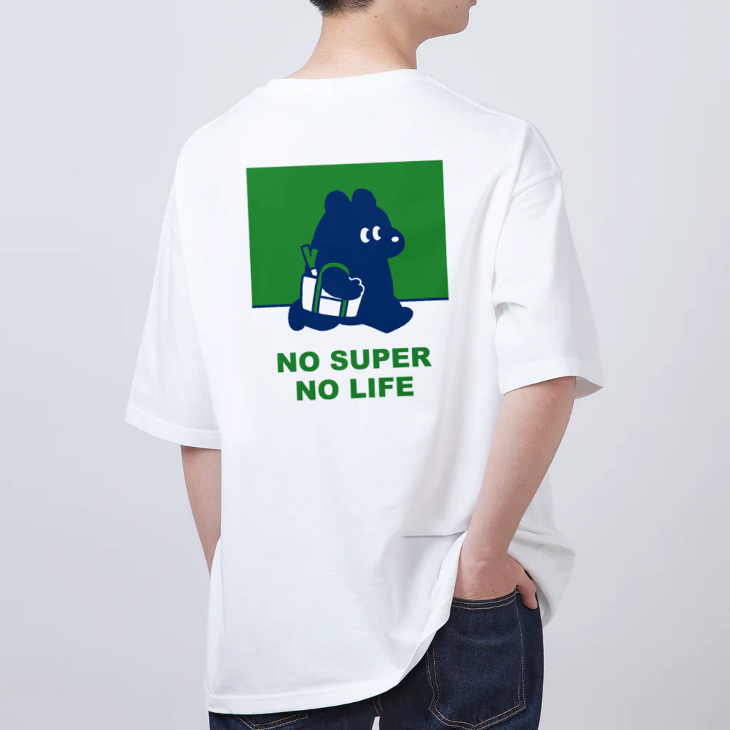 トマトマーケットのNO SUPER,NO LIFE(グリーン) オーバーサイズTシャツ
