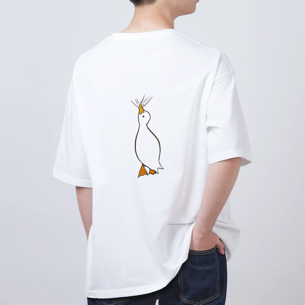 mocaの背中にアヒルついてますよ Oversized T-Shirt