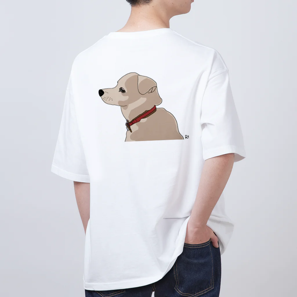 R!KAのリリーのバックプリントTシャツ Oversized T-Shirt