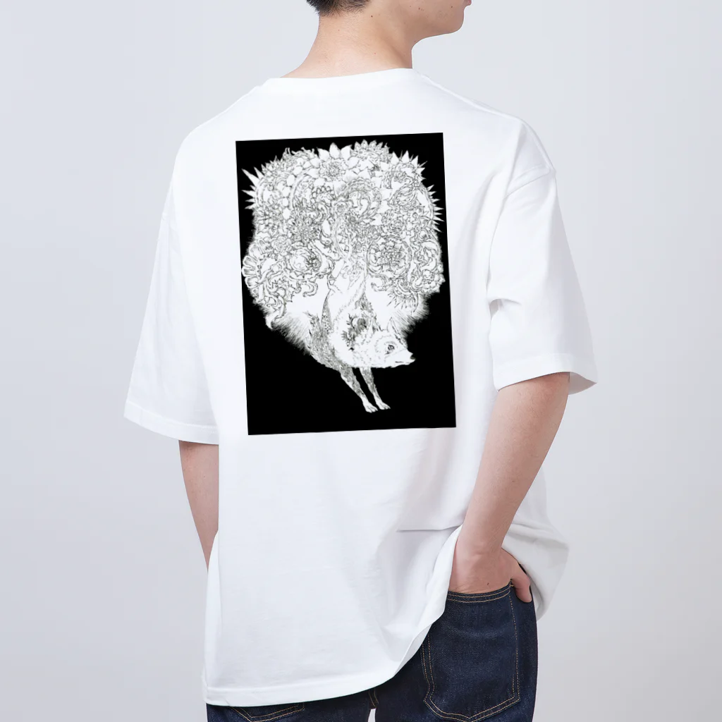 ごまじゅにあのお花と私 オーバーサイズTシャツ