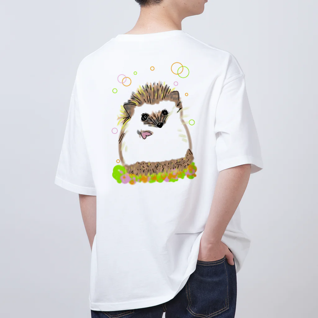 greetenのはりねずみ癒しアニマル Oversized T-Shirt