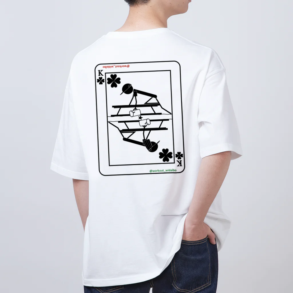 @workout_widaiboの『ワンハンドロー』バックプリント Oversized T-Shirt