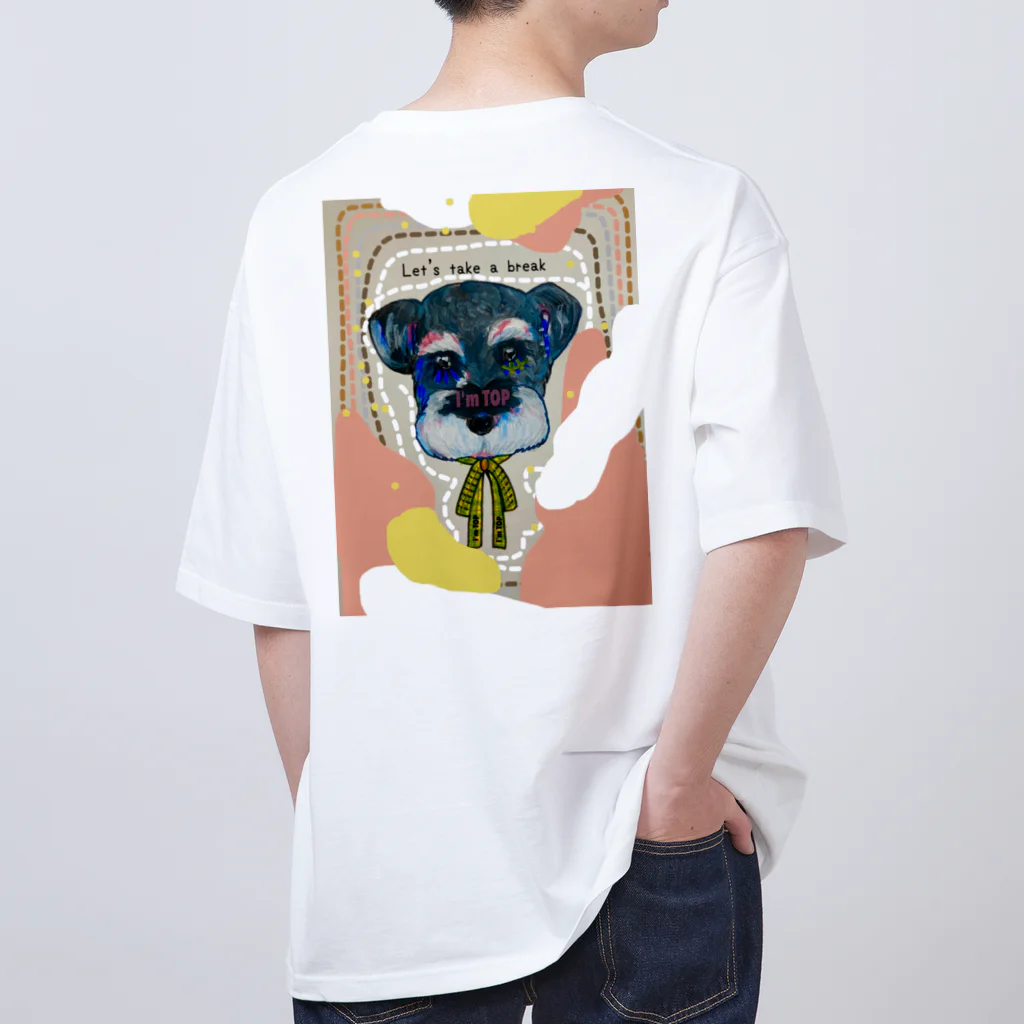 I'm TOPのI'm TOP  シュナウザー犬 Oversized T-Shirt