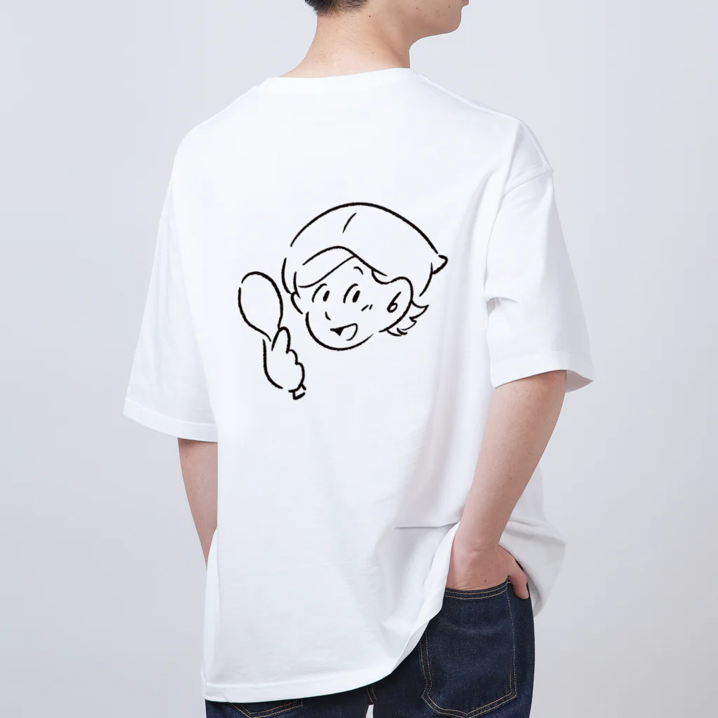 こにーず　きっちんのみんなの給食おばちゃん オーバーサイズTシャツ