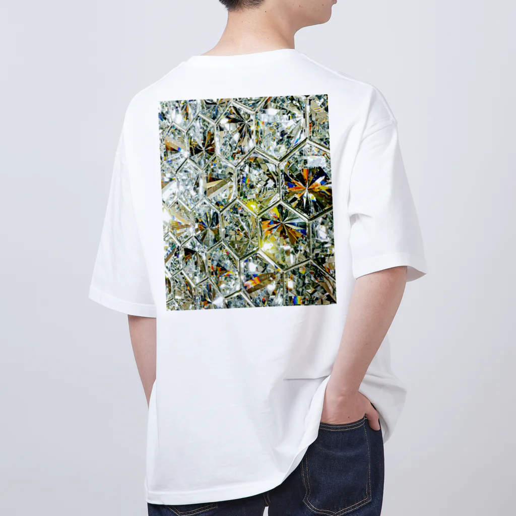 ya-pyのダイヤモンド キラキラ 宝石 Oversized T-Shirt