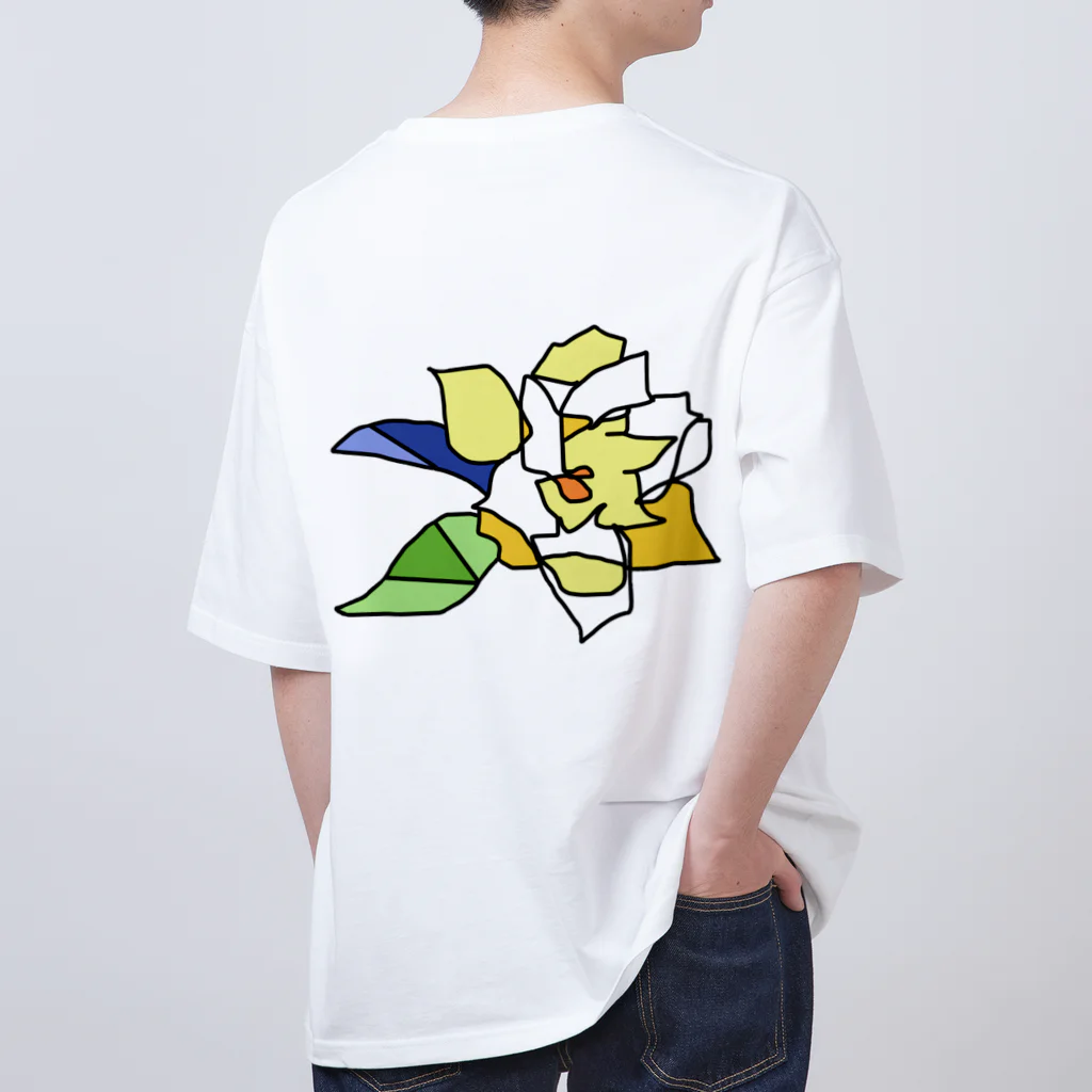 フルツの6/30 誕生花「クチナシ」 オーバーサイズTシャツ