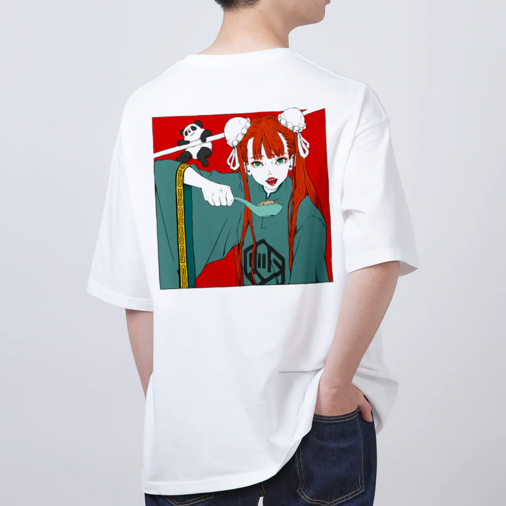 9 10 9（ qu / ten / qu ）のfried rice girl オーバーサイズTシャツ