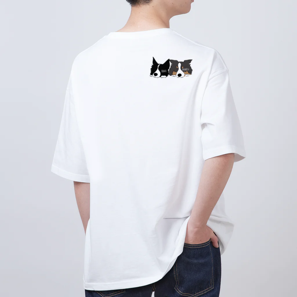 🌼🦊ボーダーコリーおぼまな屋🦝🍋のボーダーコリーおぼまな Oversized T-Shirt