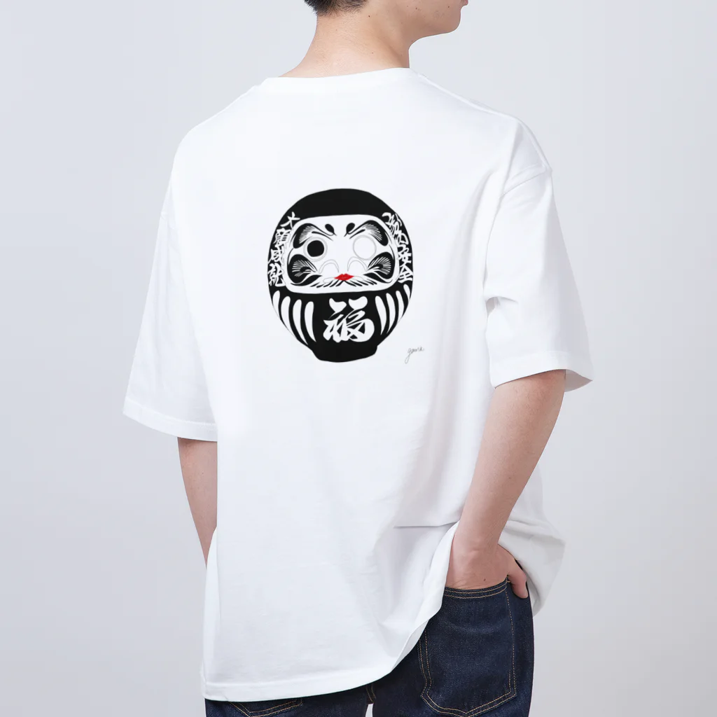 GOMA creativeのダルマの七転「無限」起　ロングスリーブTシャツ Oversized T-Shirt