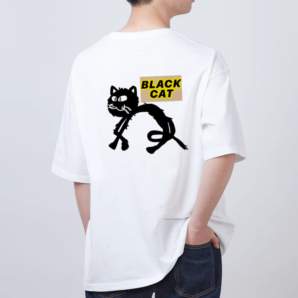 SEVEN-5-Ｇの BLACK  CAT Oversized T-Shirt