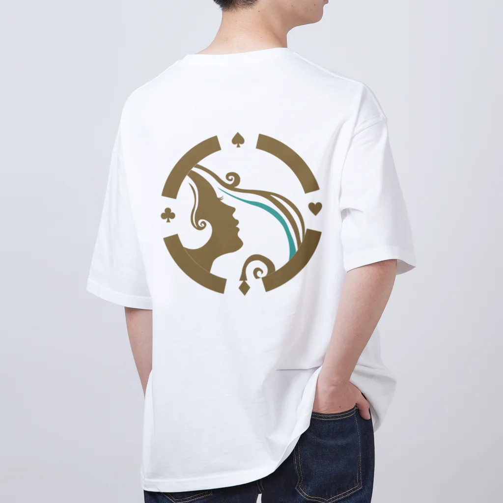 amusement cafe The High Priestessのカラーロゴ オーバーサイズTシャツ