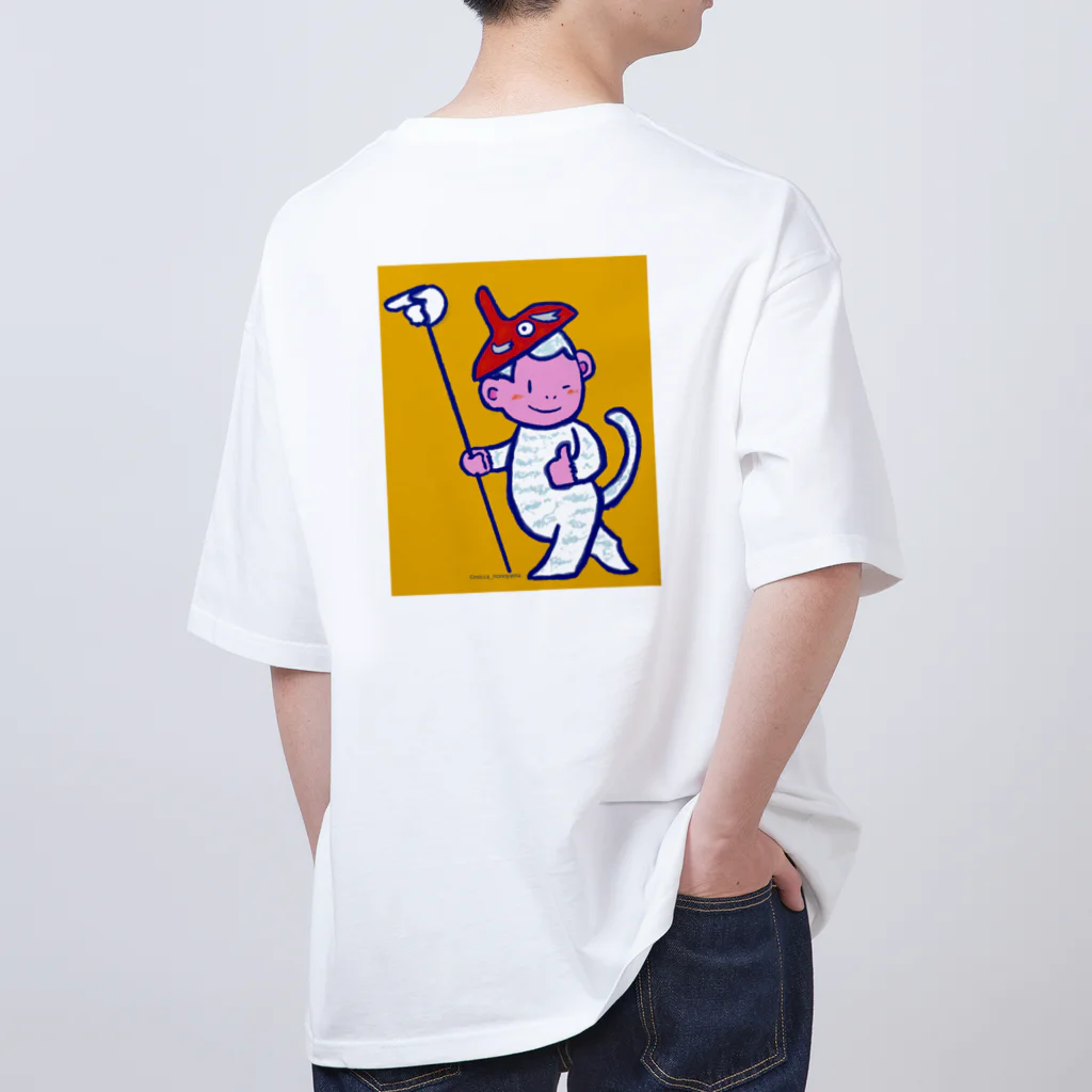 MOCHのおさるタヒコ Oversized T-Shirt