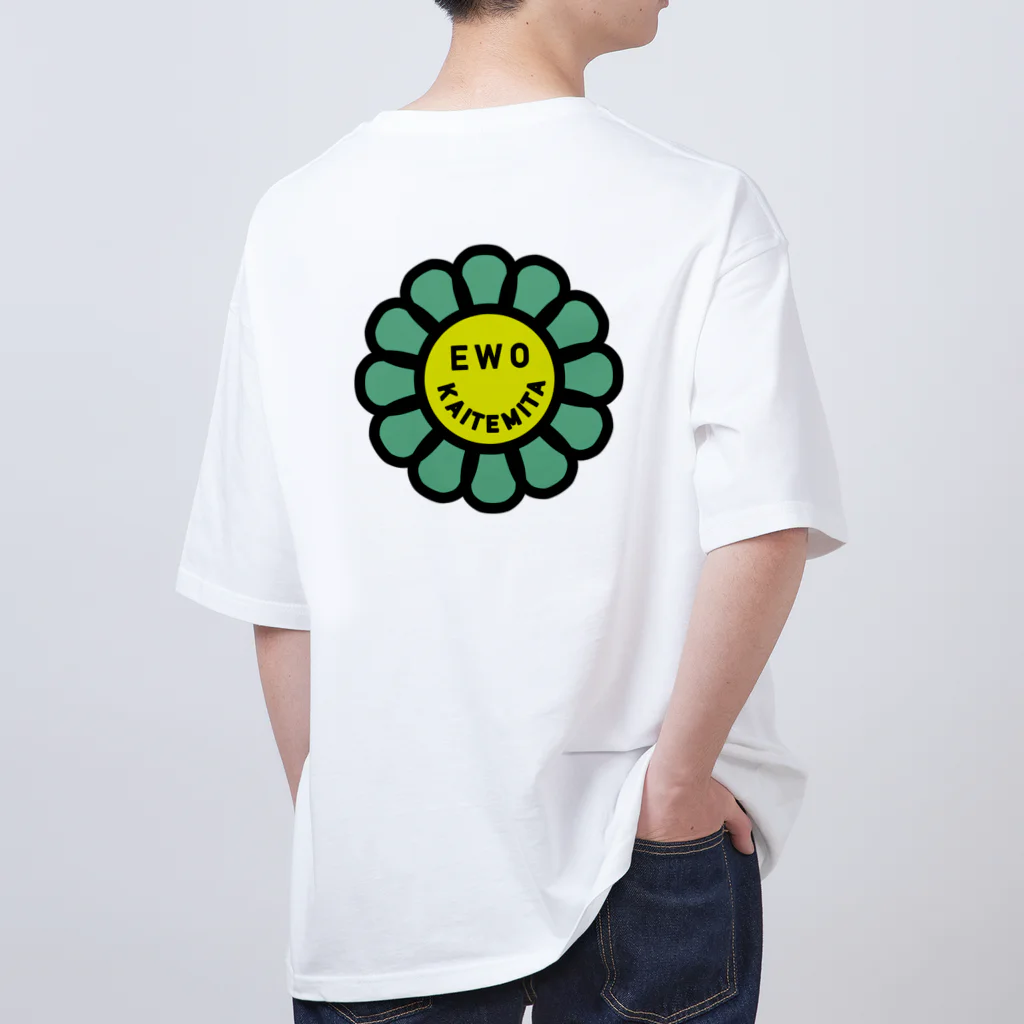 EWOKAITEMITAのお店のSmiling Flower オーバーサイズTシャツ