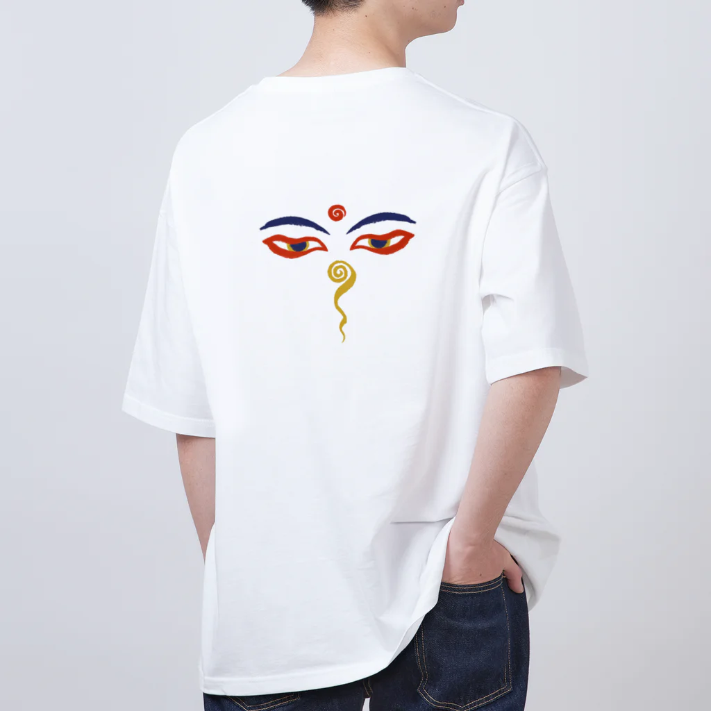 IZANAMI by Akane YabushitaのWisdom Eyes（ブッダの瞳） Oversized T-Shirt