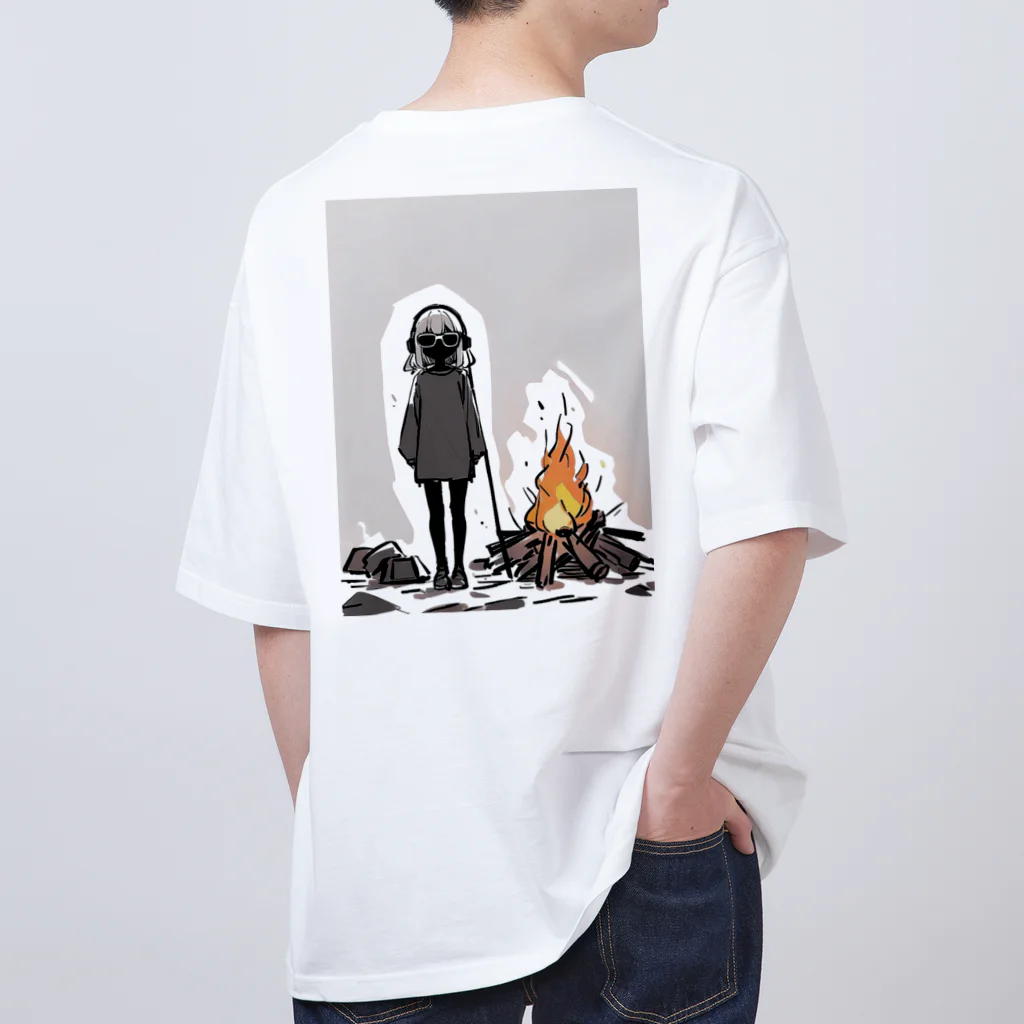 owl's shopのBonfire lit Oversized T-Shirt