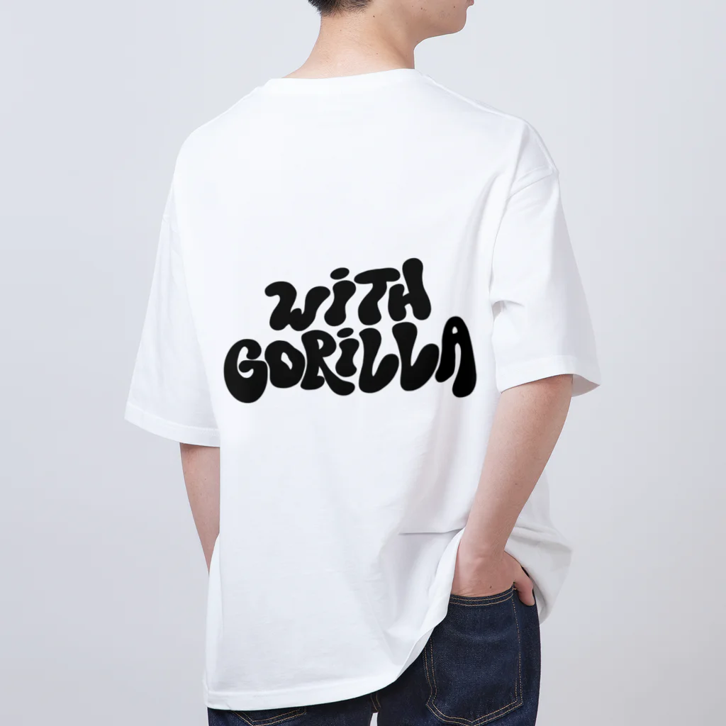 with Gorillaのwith Gorilla (hippie logo) オーバーサイズTシャツ