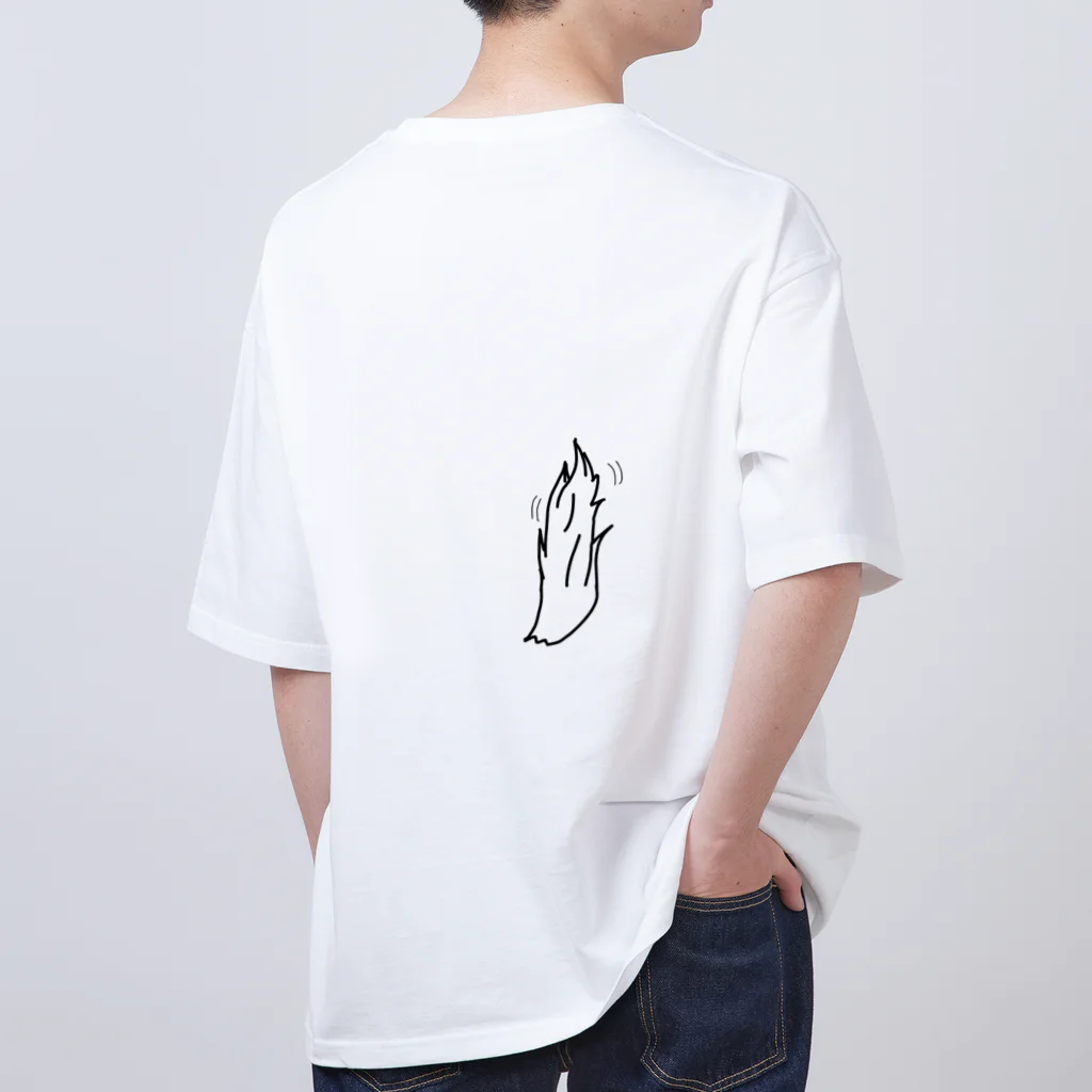 たると🍰のたるとオオカミ(ホワイト) Oversized T-Shirt