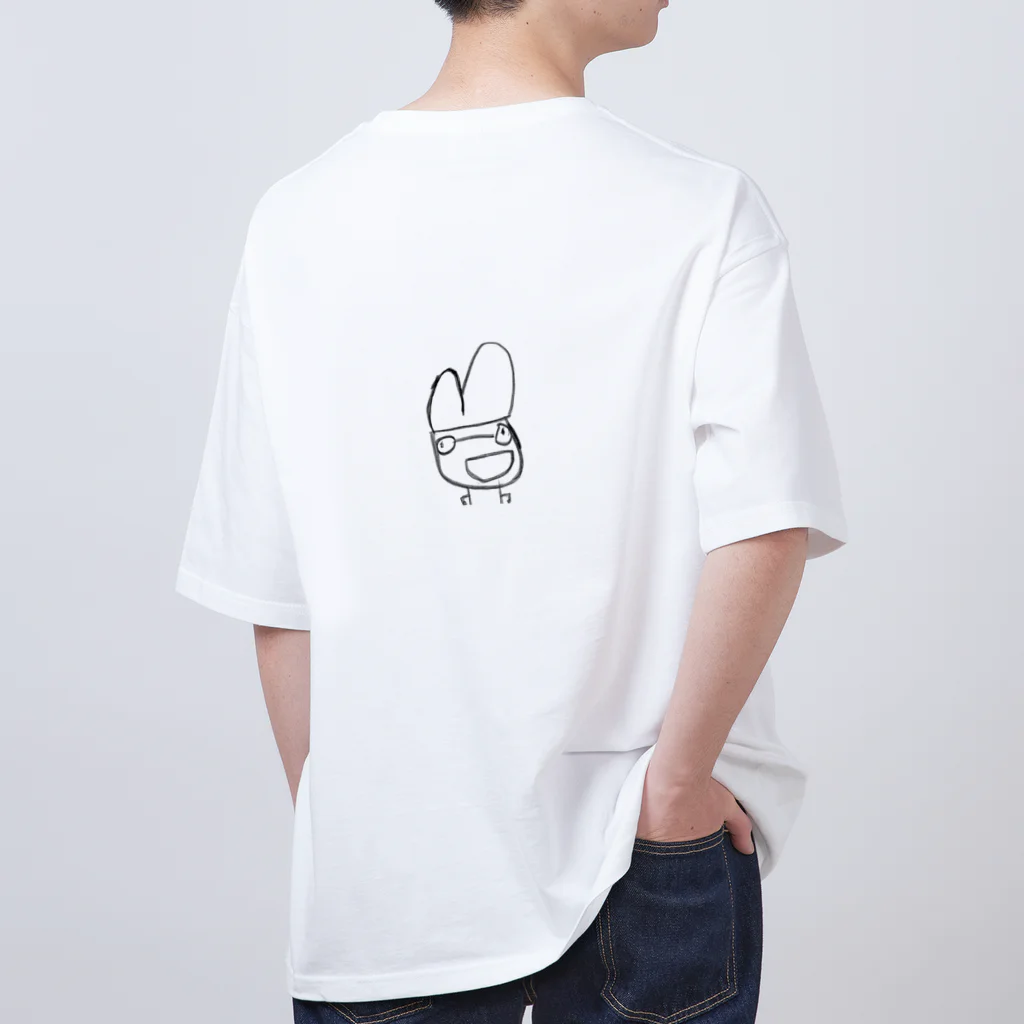 るっぴー市場の4歳児　　イラスト　Tシャツ Oversized T-Shirt