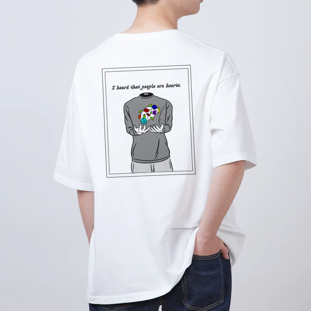 Pei’s pig hutの人は顔じゃない Oversized T-Shirt