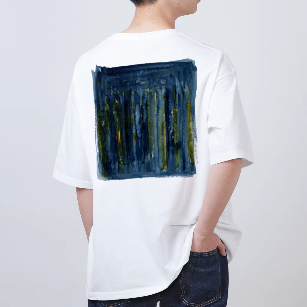 c5watercolorの水彩ペイント・夜にとける オーバーサイズTシャツ