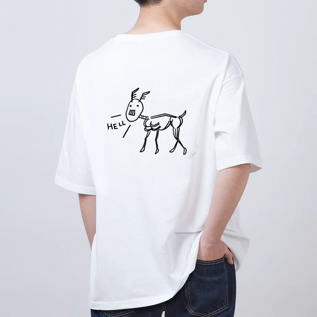鹿骨-SHIKACOTTSU-の鹿骨　SHIKACOTTSU Oversized T-Shirt