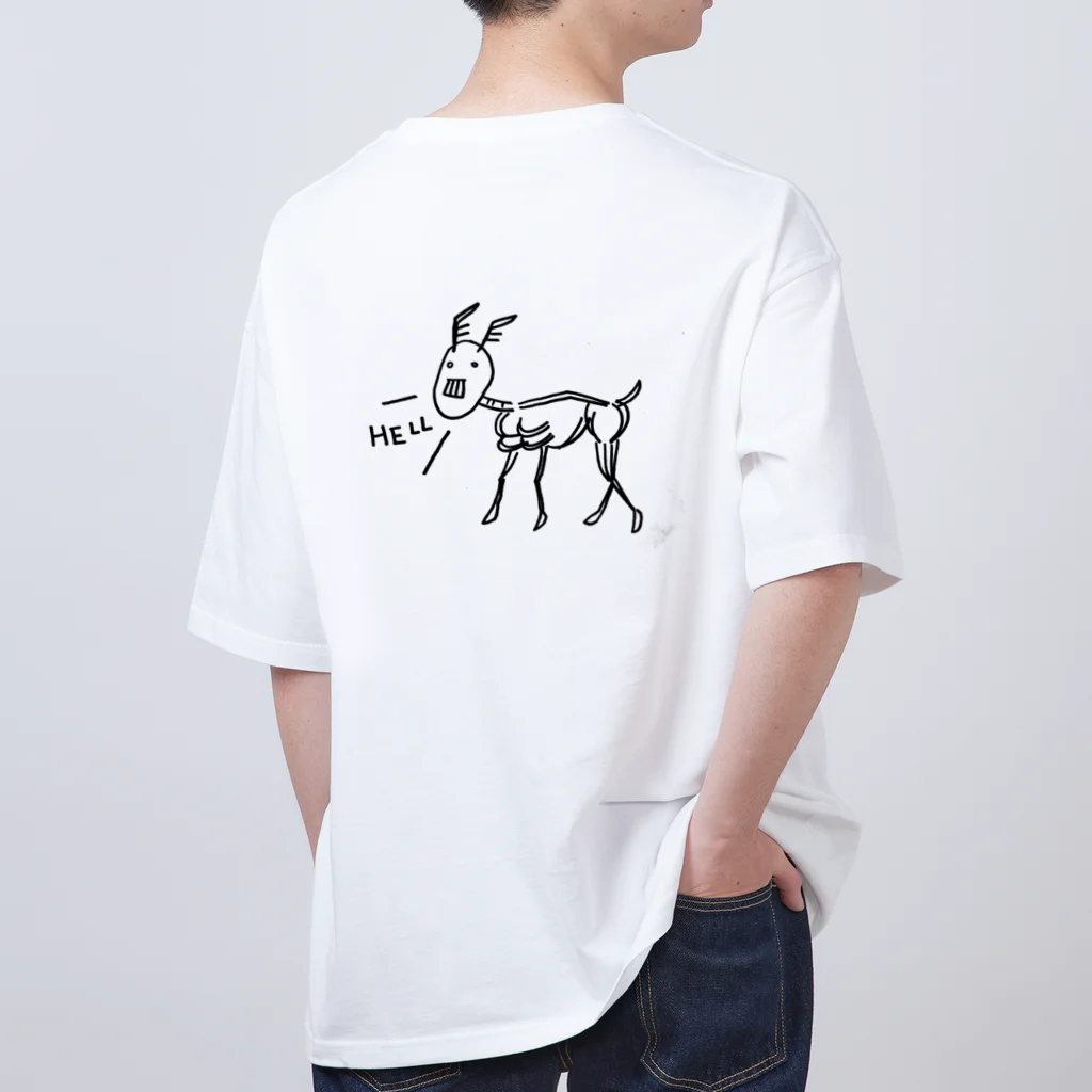 鹿骨-SHIKACOTTSU-の鹿骨　SHIKACOTTSU オーバーサイズTシャツ