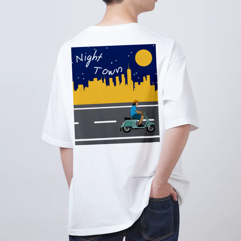 ToFu Creative Studioの夜の街 Oversized T-Shirt