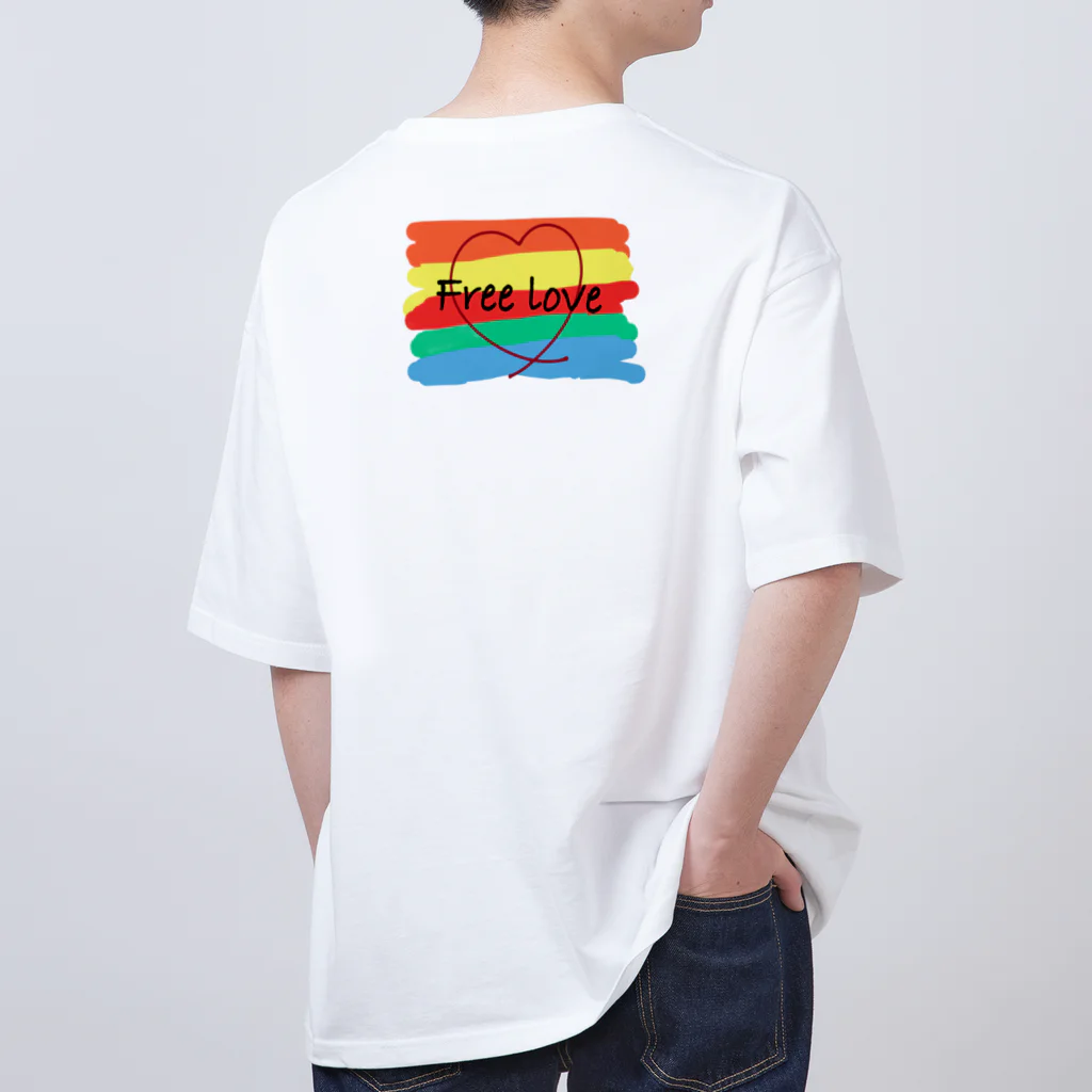 きなこ大福。のふりーらぶ。 Oversized T-Shirt