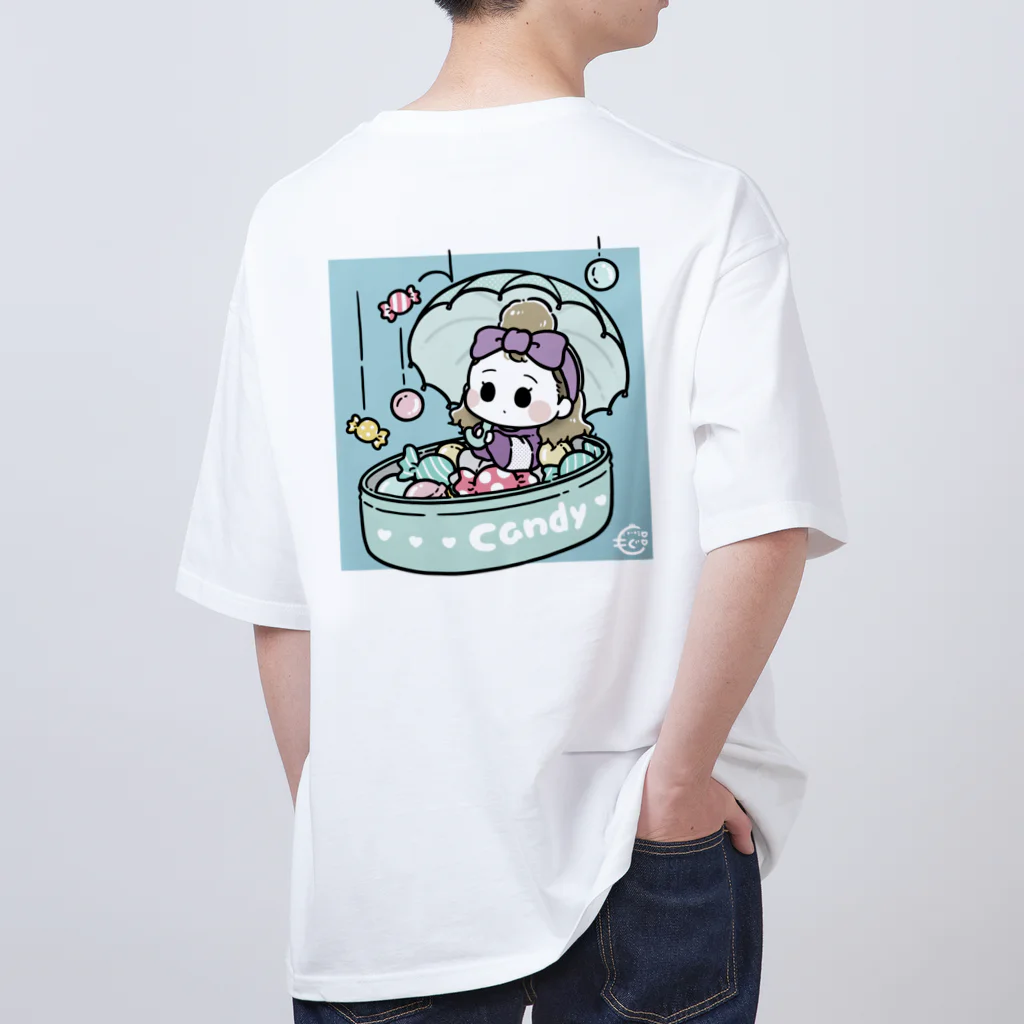 もぐのすずりのあめあめふれふれ オーバーサイズTシャツ