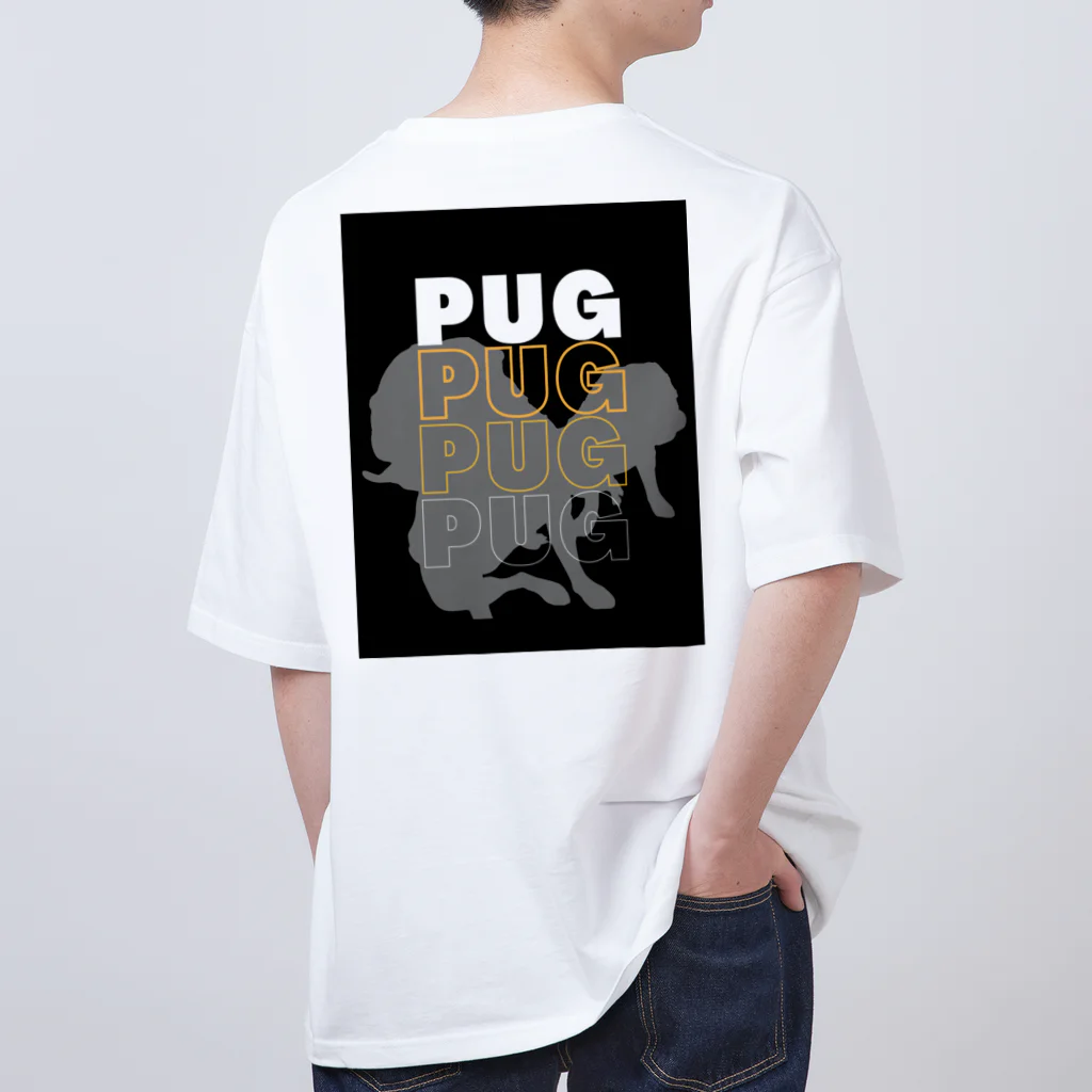 INULAVITAのPug silhouette Oversized T-Shirt