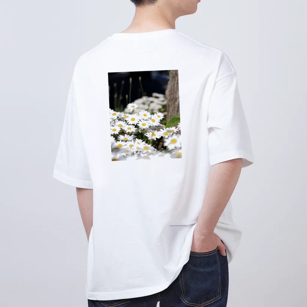 ...のWhite Flowers Oversized T-Shirt