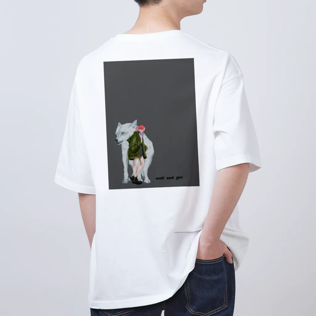 m@rco_41のwolf  and girl Oversized T-Shirt