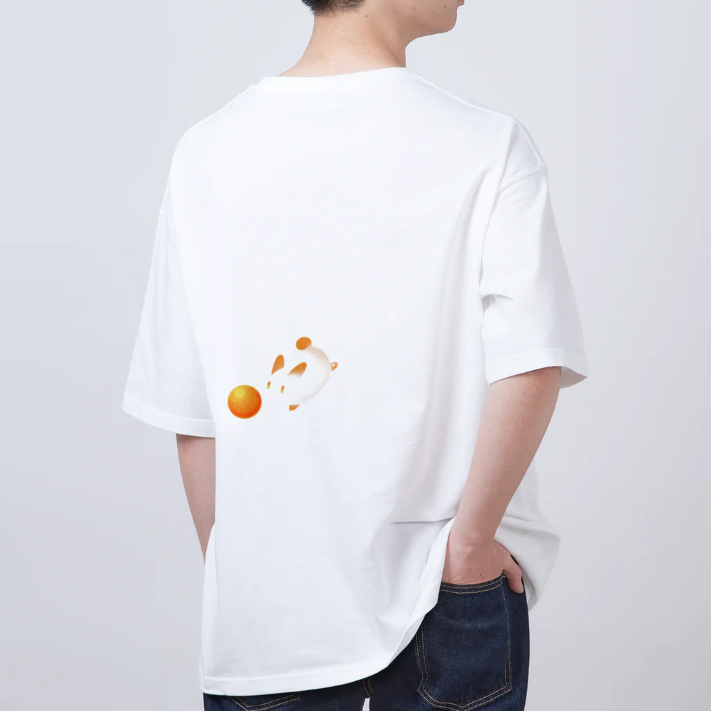 MochiOzのうさもちTシャツ（卓球） Oversized T-Shirt