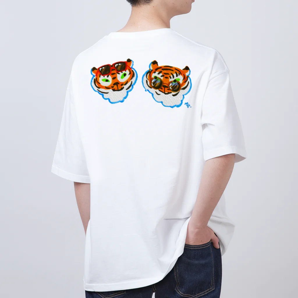 segasworksのサングラスかけてるトラちゃんたち オーバーサイズTシャツ