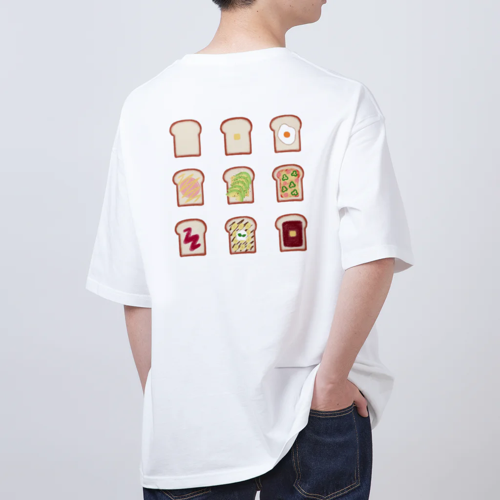 kokobookのHow to eat 食パン Oversized T-Shirt