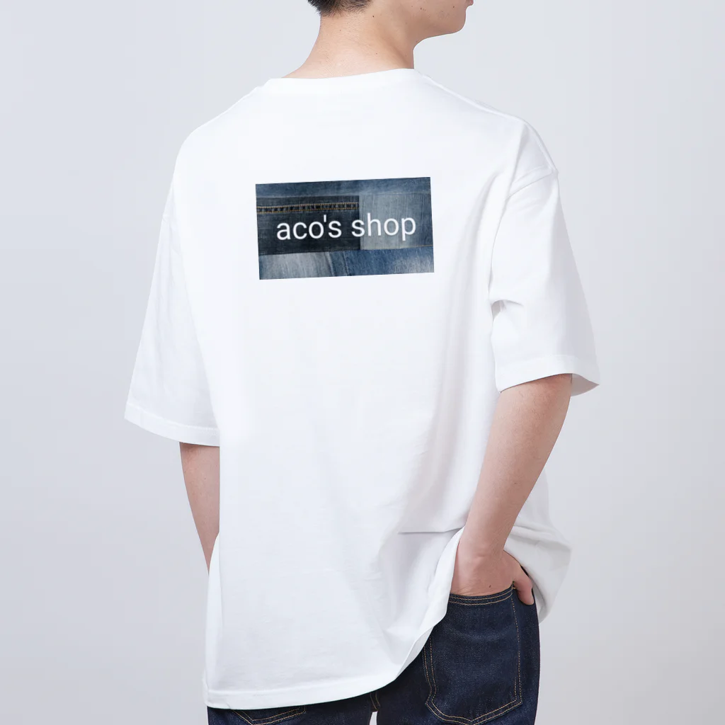 aco's shopのデニムパッチワーク オーバーサイズTシャツ