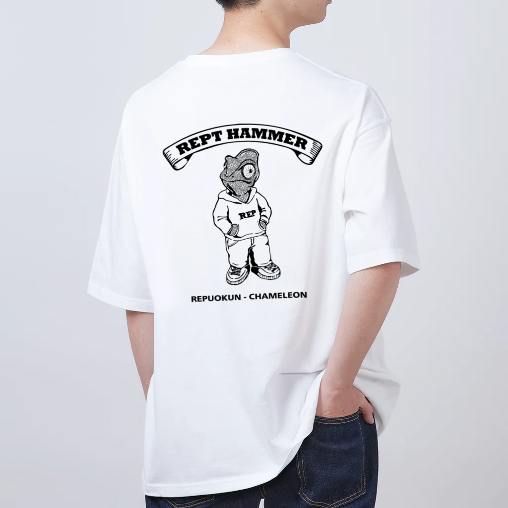 repthammerのレプ男くん カメレオン オーバーサイズTシャツ